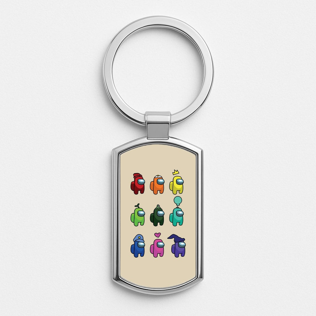 Among Gaming characters Luxury Keyring