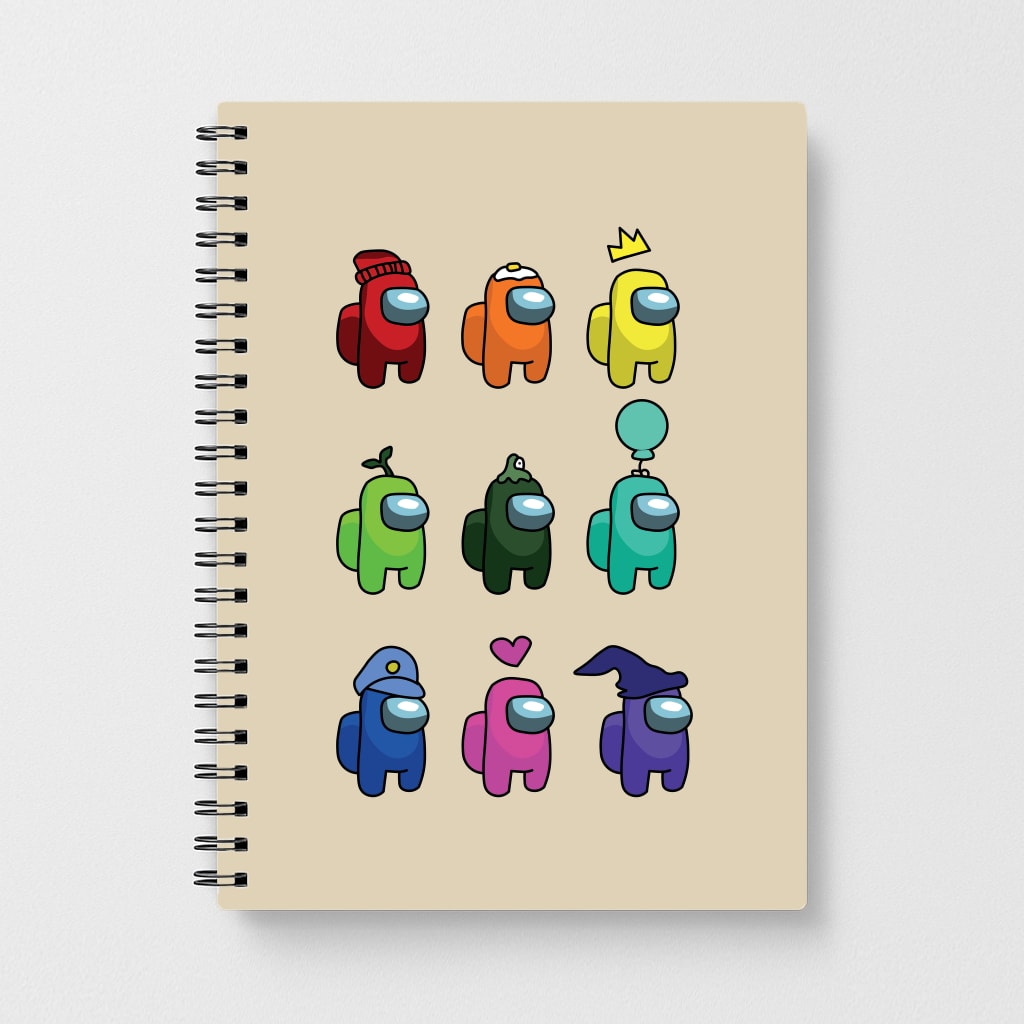 Among Gaming characters Notebook