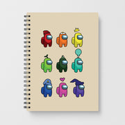 Among Gaming characters Notebook 1