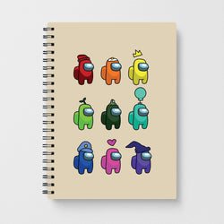 Among Gaming characters Notebook
