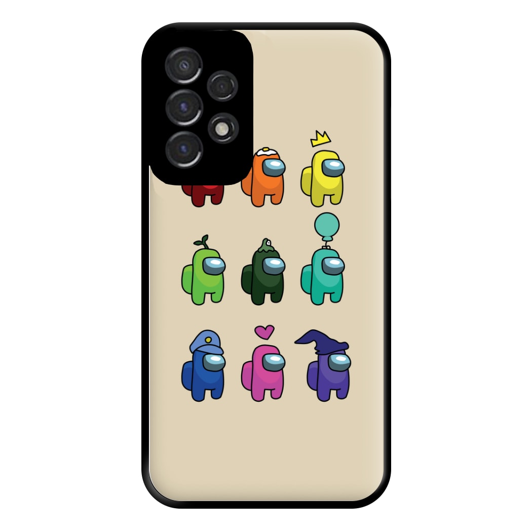 Among Gaming characters Phone Case for Galaxy A53