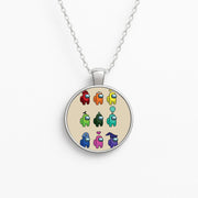 Among Gaming characters Necklace 1