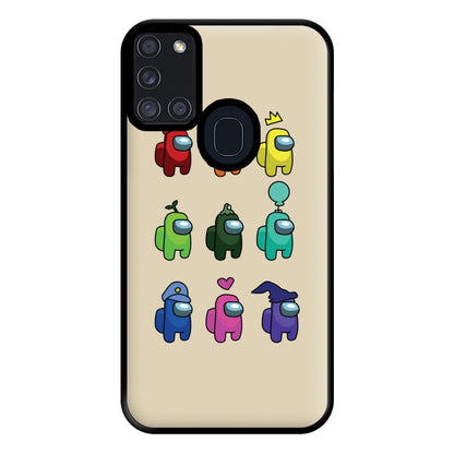 Among Gaming characters Phone Case for Galaxy A21s