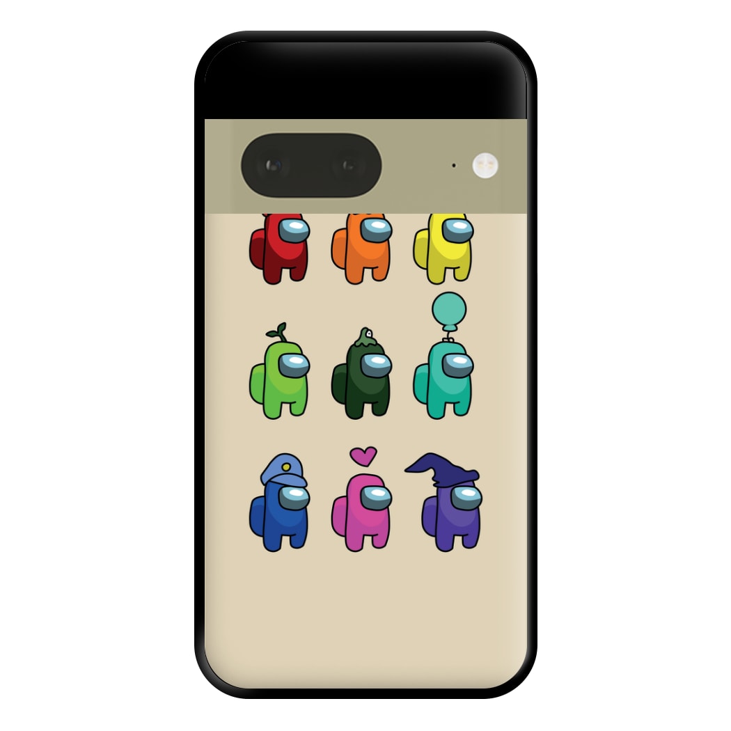 Among Gaming characters Phone Case for Google Pixel 7a