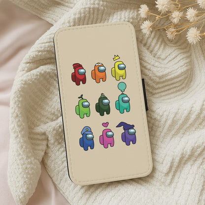 Among Gaming characters Wallet Phone Case