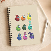 Among Gaming characters Notebook 3