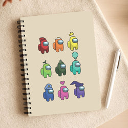 Among Gaming characters Notepad