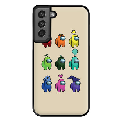 Among Gaming characters Phone Case for Galaxy S21FE