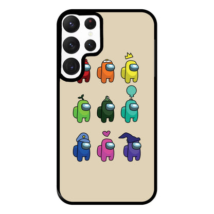 Among Gaming characters Phone Case for Galaxy S22 Ultra