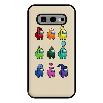 Among Gaming characters Phone Case for Galaxy S10e