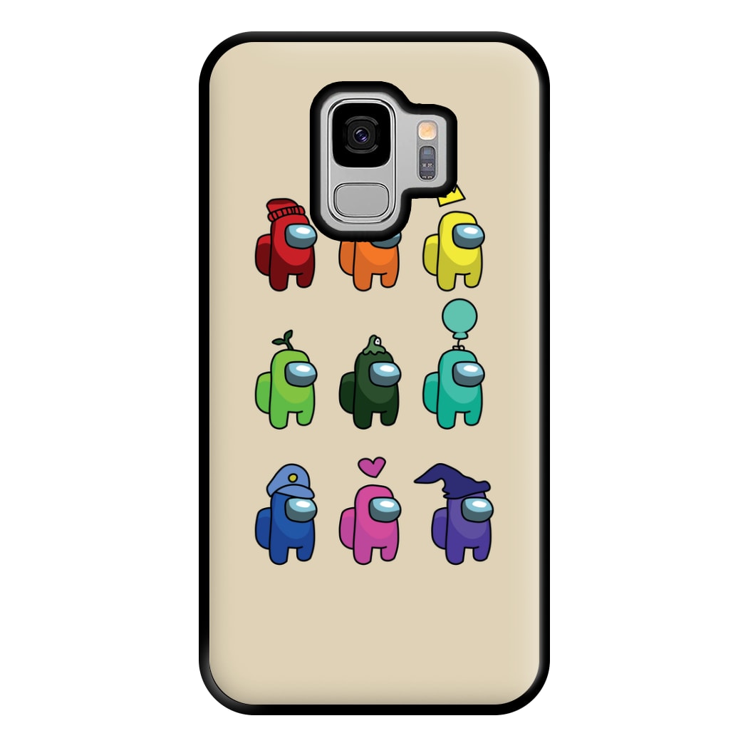 Among Gaming characters Phone Case for Galaxy S9 Plus