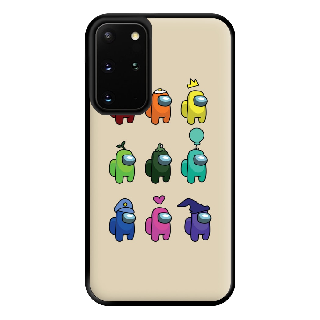 Among Gaming characters Phone Case for Galaxy S20 Plus