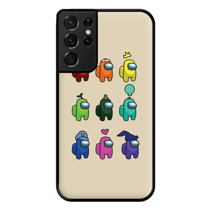 Among Gaming characters Phone Case for Galaxy S21 Ultra