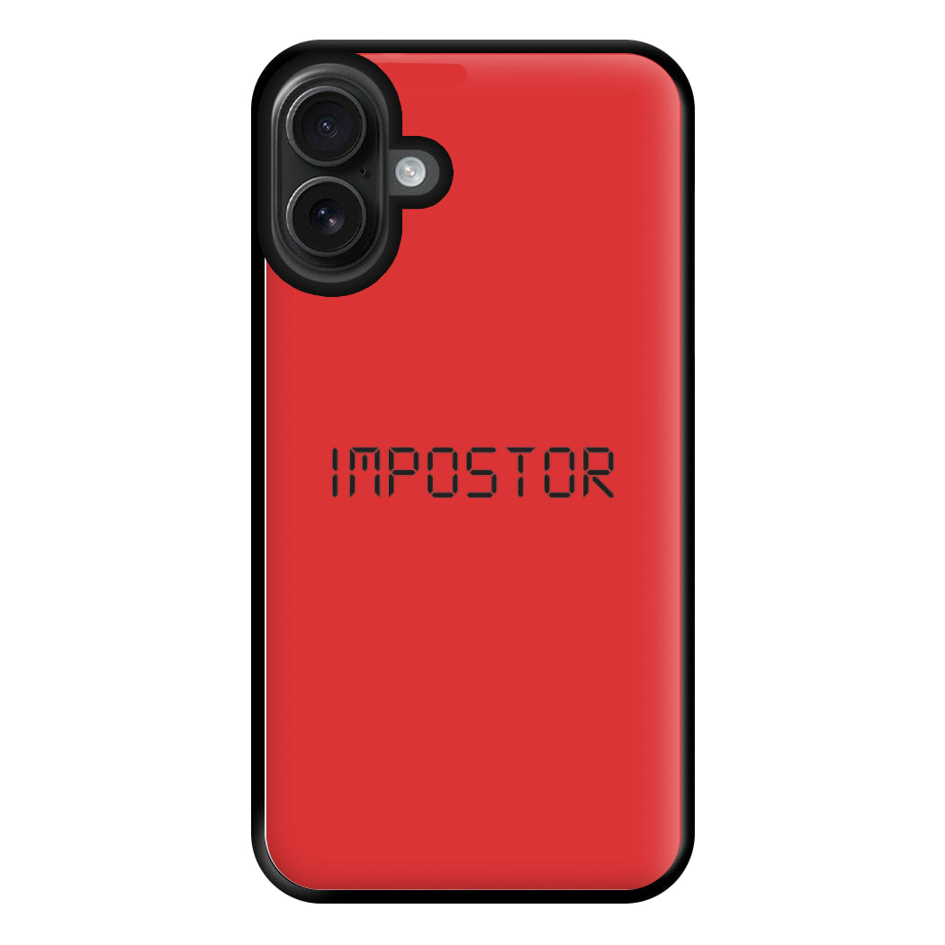 Imposter - Among Us Phone Case for iPhone 16 Plus