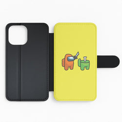 Among Gaming Killed Flip Phone Case