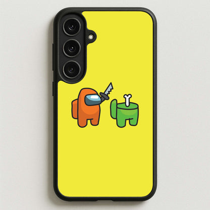 Among Gaming Killed Phone Case for Galaxy S25FE