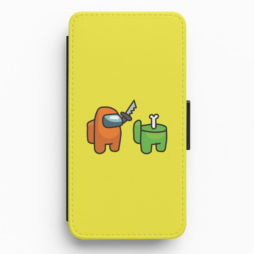 Among Gaming Killed Flip / Wallet Phone Case