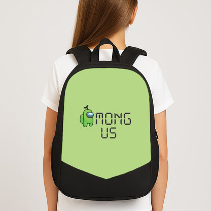 Among Gaming - Green School Bag