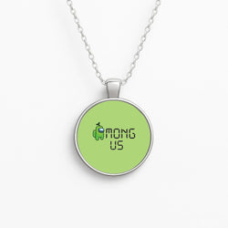 Among Gaming - Green Circle Necklace