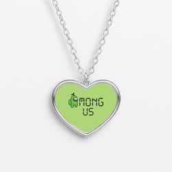 Among Gaming - Green Heart Necklace