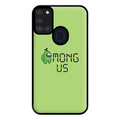 Among Gaming - Green Phone Case for Galaxy A21s