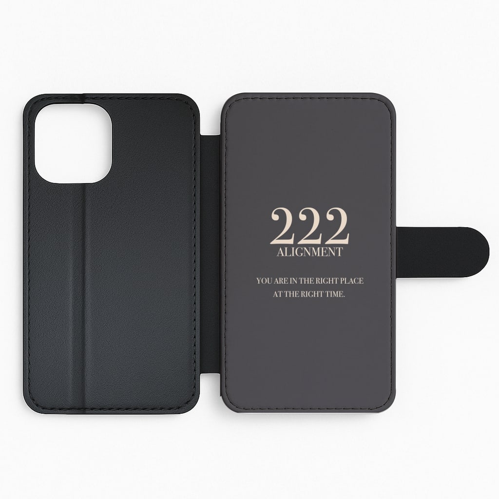 222 - Angel Numbers Flip Phone Case