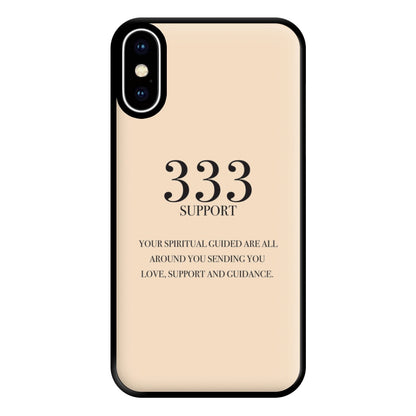 333 - Angel Numbers Phone Case for iPhone XS Max