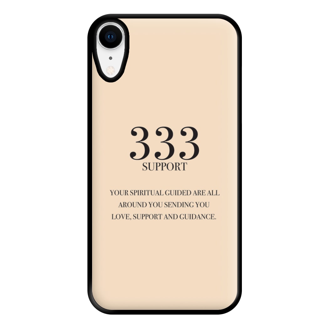 333 - Angel Numbers Phone Case for iPhone XR