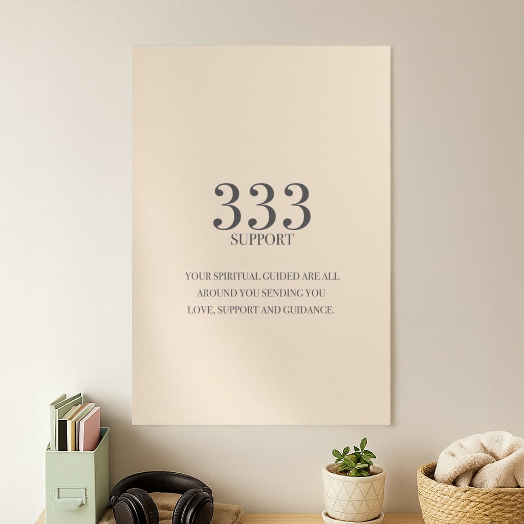 333 - Angel Numbers Poster