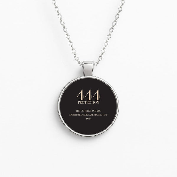 444 - Angel Numbers Circle Necklace