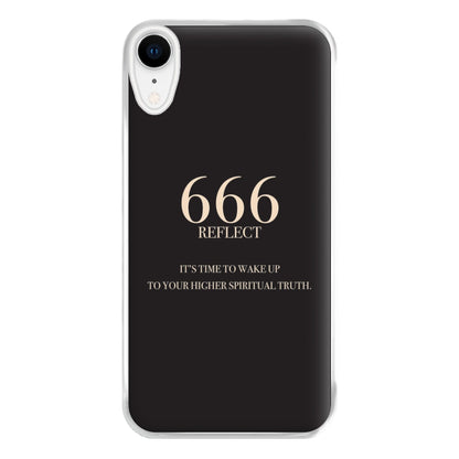 666 - Angel Numbers Phone Case for iPhone XR