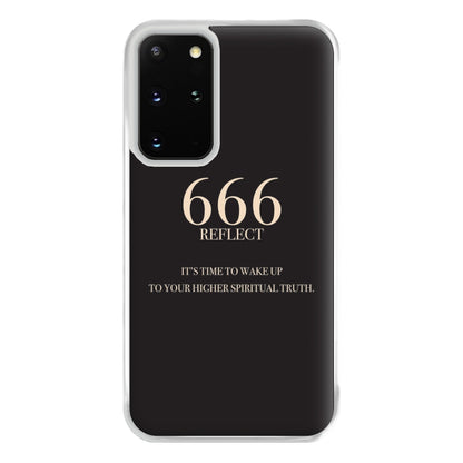 666 - Angel Numbers Phone Case for Galaxy S20 Plus