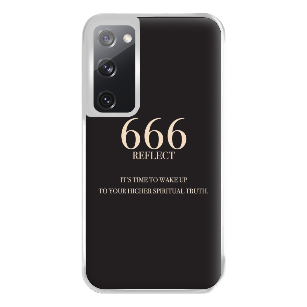 666 - Angel Numbers Phone Case for Galaxy S20FE