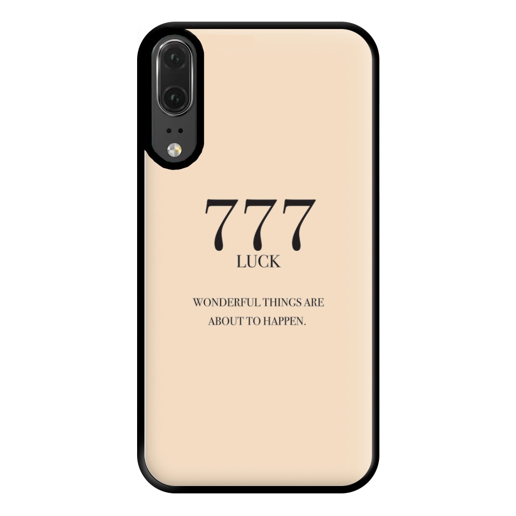 777 - Angel Numbers Phone Case for Huawei P20