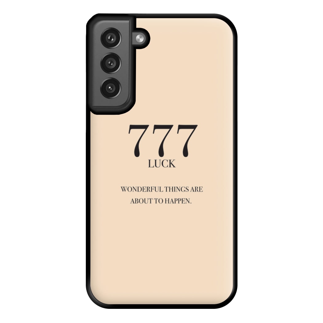 777 - Angel Numbers Phone Case for Galaxy S21FE