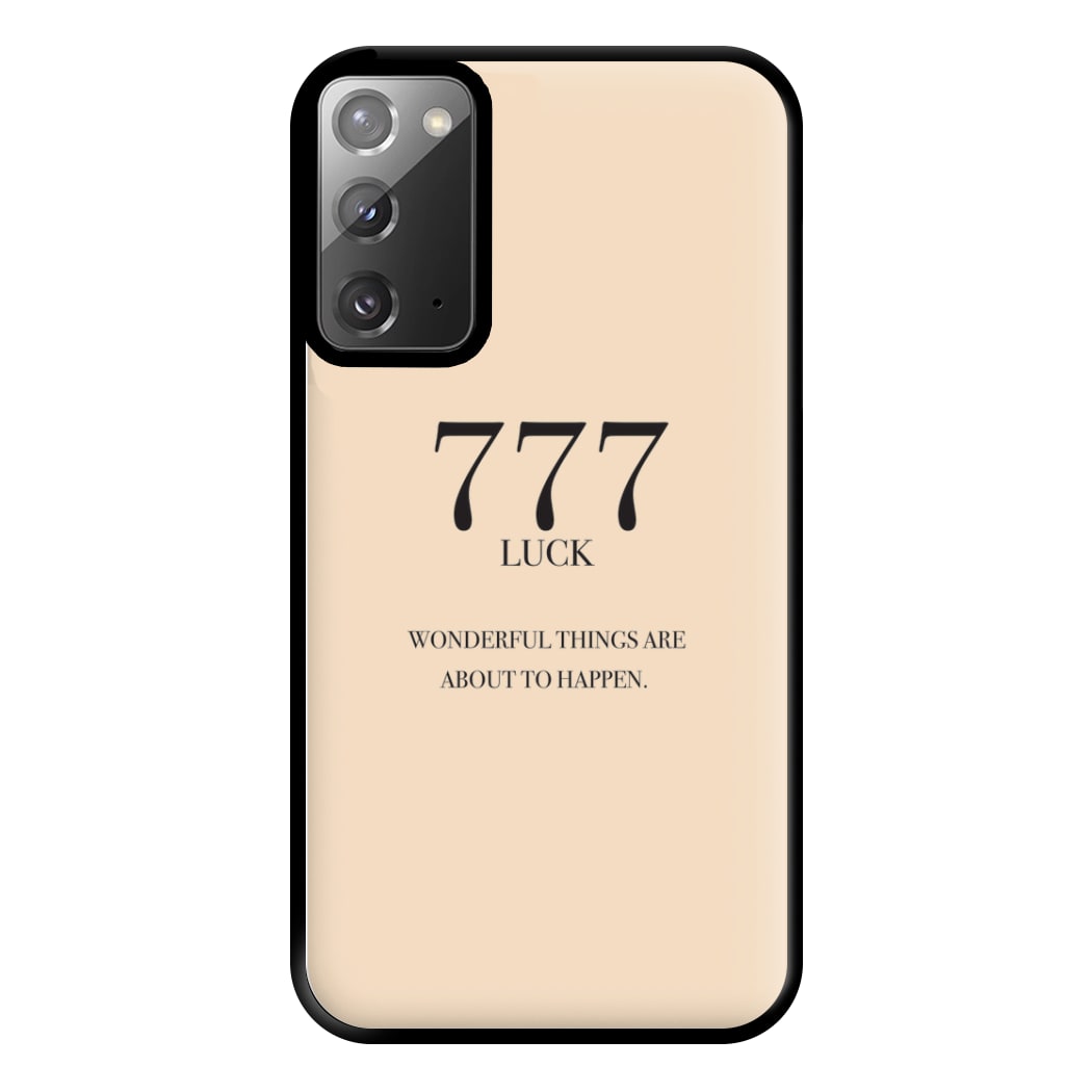 777 - Angel Numbers Phone Case for Galaxy Note 20 Ultra