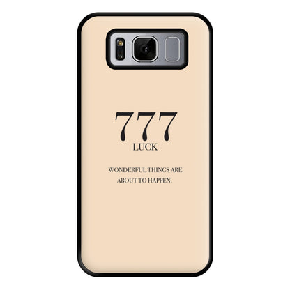 777 - Angel Numbers Phone Case for Galaxy S8 Plus