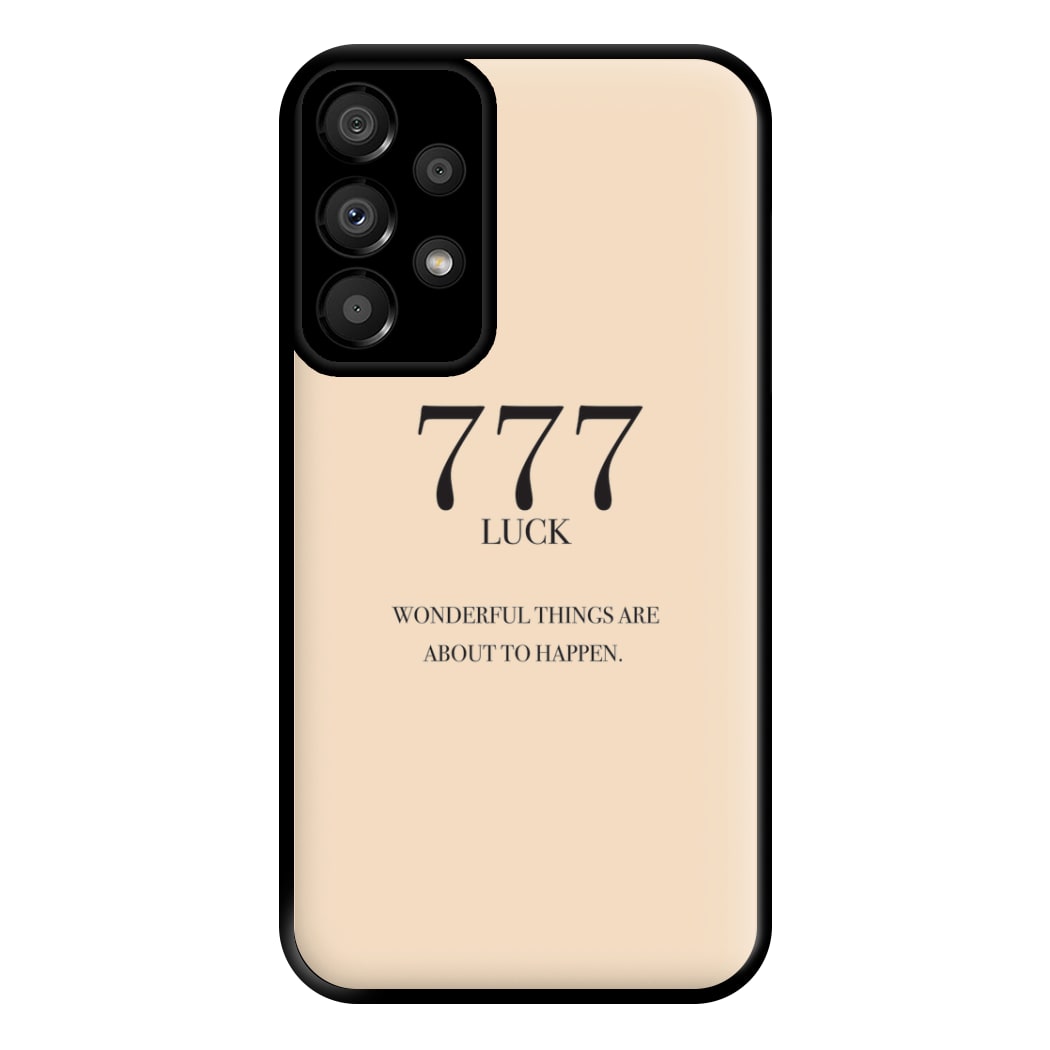 777 - Angel Numbers Phone Case for Galaxy A33