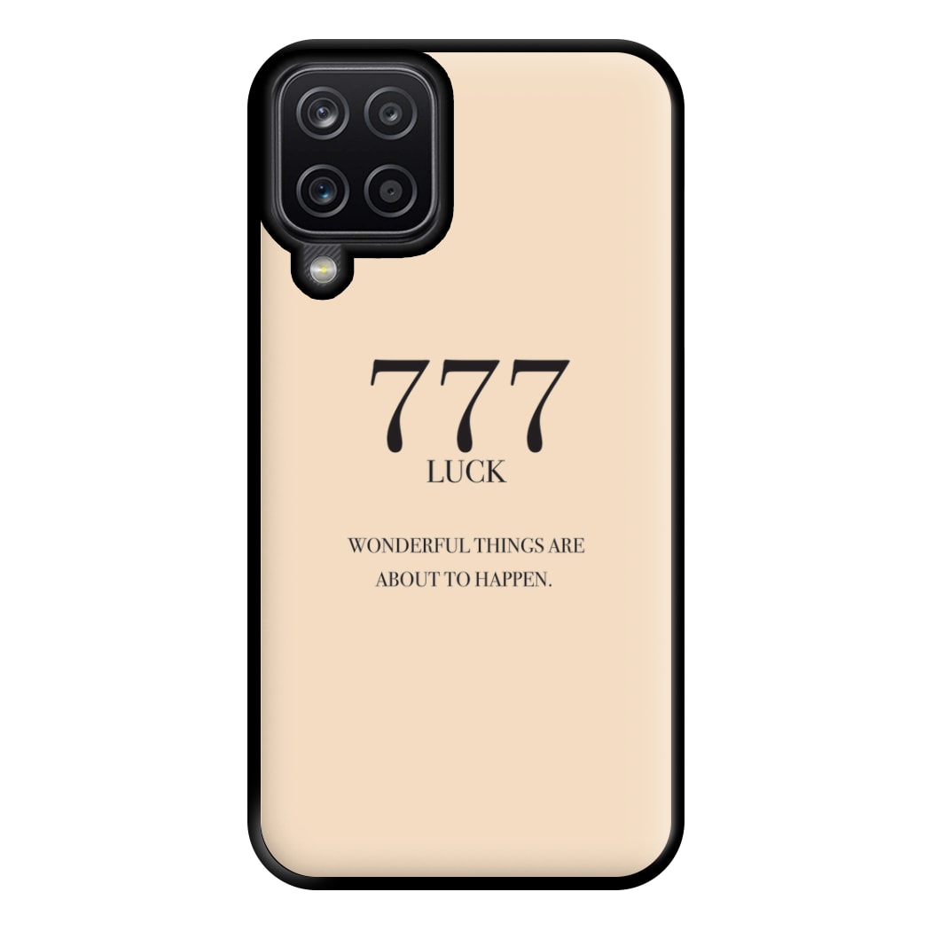 777 - Angel Numbers Phone Case for Galaxy A12