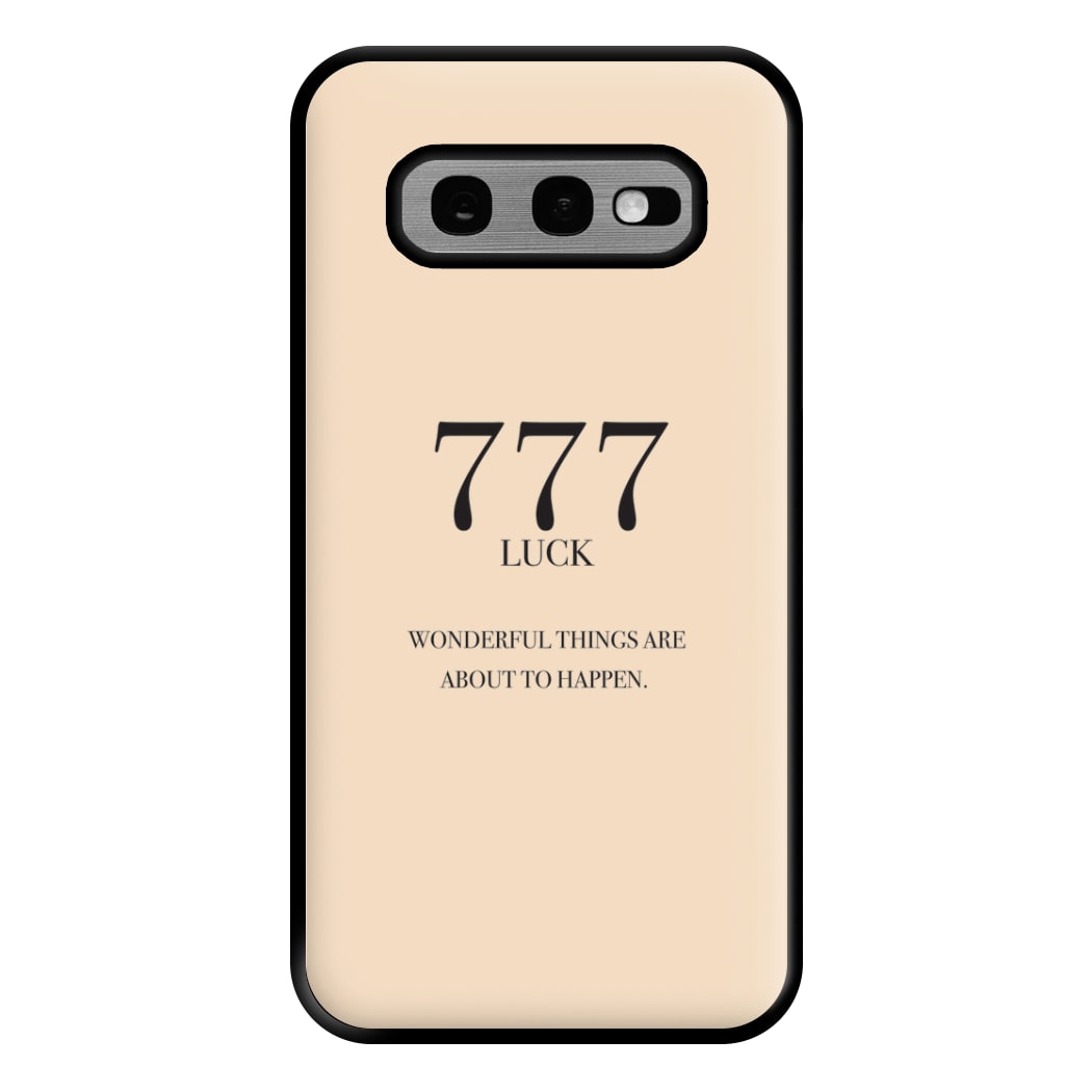 777 - Angel Numbers Phone Case for Galaxy S10e