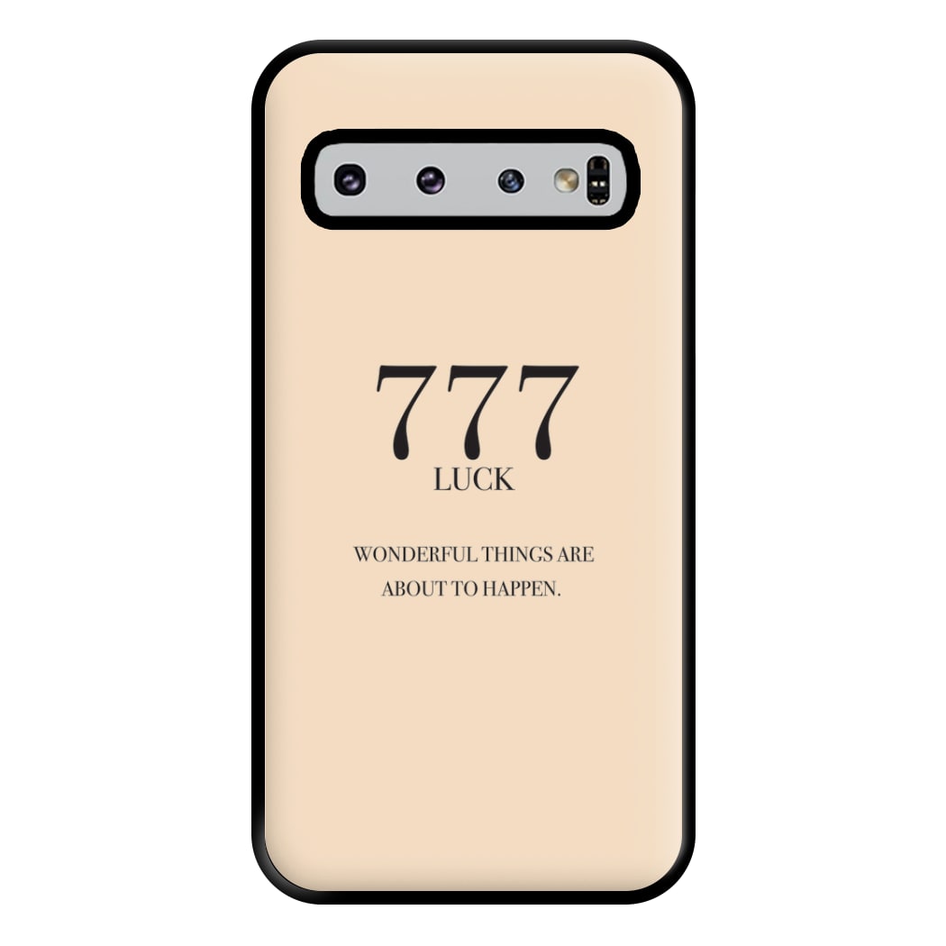 777 - Angel Numbers Phone Case for Galaxy S10 Plus