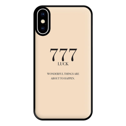 777 - Angel Numbers Phone Case for iPhone XS Max