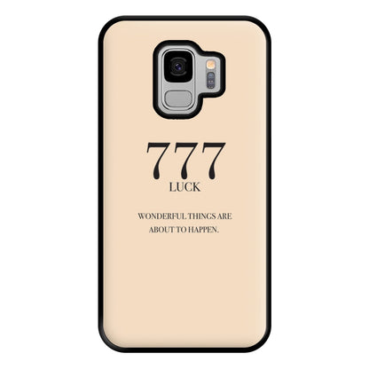 777 - Angel Numbers Phone Case for Galaxy S9 Plus