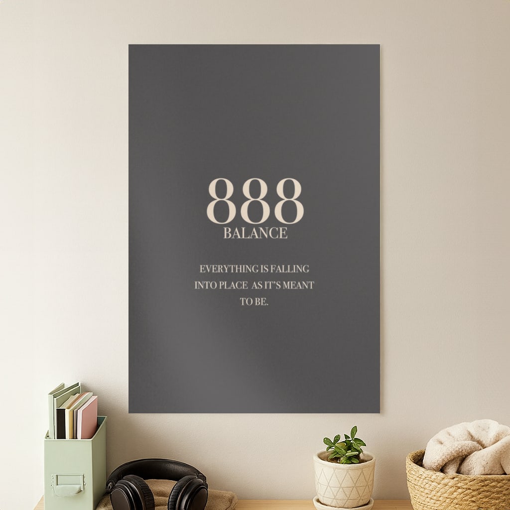 888 - Angel Numbers Poster