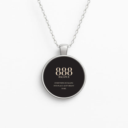 888 - Angel Numbers Circle Necklace