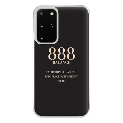 888 - Angel Numbers Phone Case for Galaxy S20 Plus