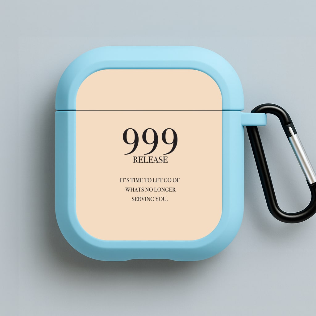 999 - Angel Numbers Blue AirPods Case