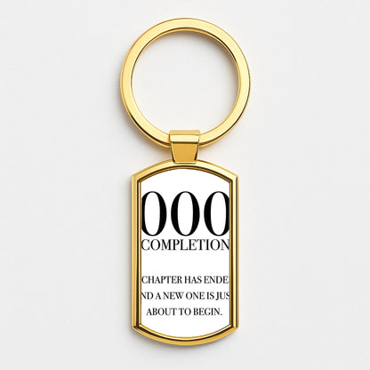 000 - Angel Numbers Gold Keyring
