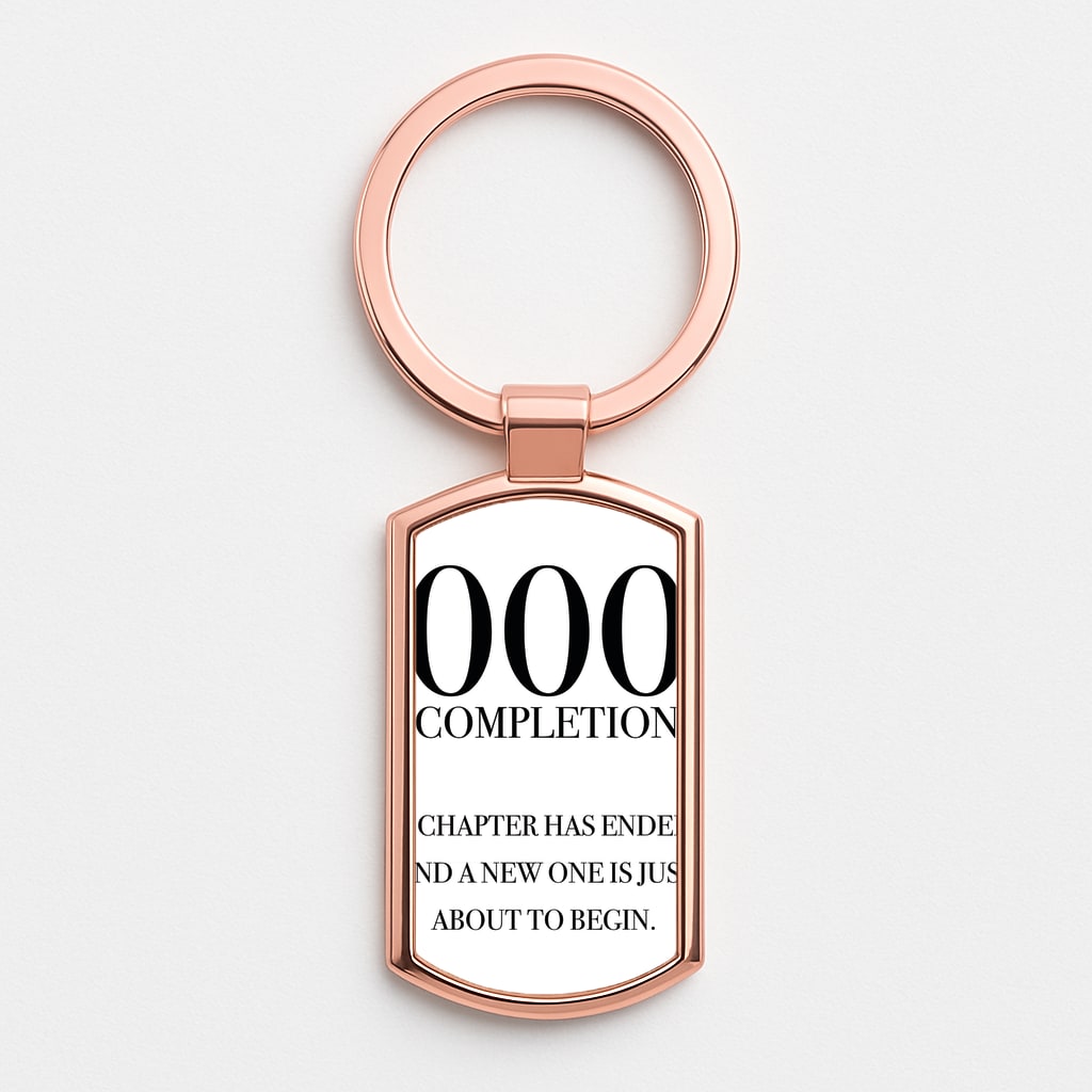 000 - Angel Numbers Rose Gold Keyring