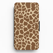 Giraffe - Animal Patterns Flip / Wallet Phone Case 1